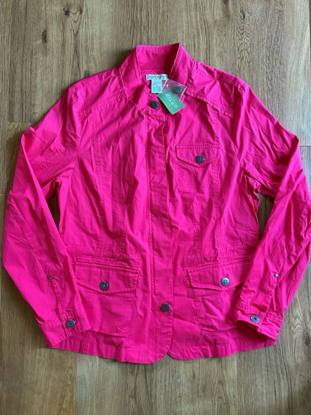 NWT Orvis Cotton Poplin Shaped Jacket Rose Size 8
